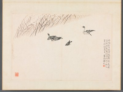 Album di Calligrafia e Dipinti da Bian Shoumin