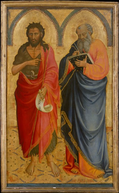 Heilige Johannes der Täufer und Matthäus da Bicci di Lorenzo