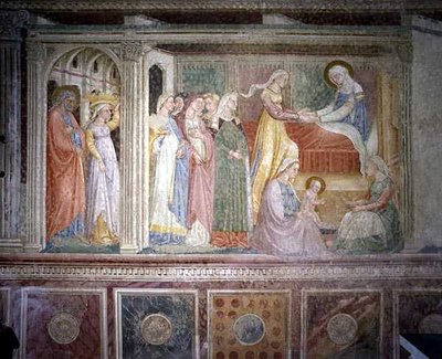 La Natività, dal ciclo della Vita della Vergine in una cappella dell