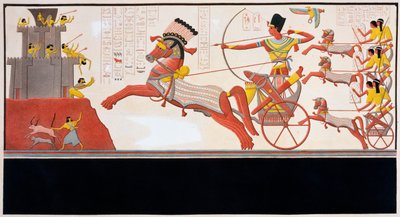 Ramses II alla battaglia di Kadesh, 1275 a.C. da Bigant and Allais