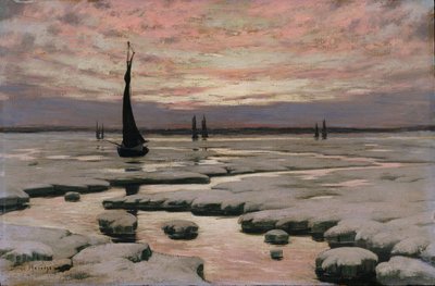 Tramonto invernale da Birge Harrison