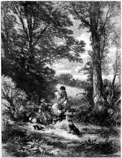 Le spigolatrici al cancello da Birket Foster