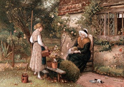 Gioventù e vecchiaia, 1866 da Birket Foster