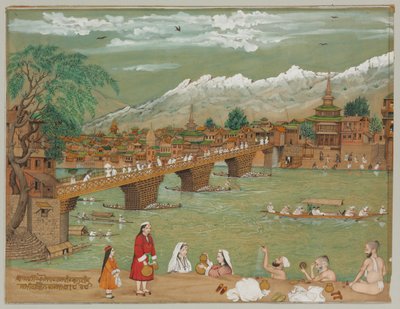 Una Vista di Srinagar da Bishan Singh