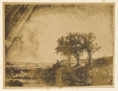Il paesaggio dei tre alberi da Bisson Frères