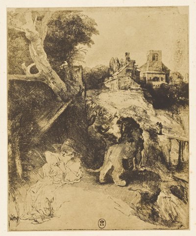 San Girolamo nella gotta di Albert Durer da Bisson Frères