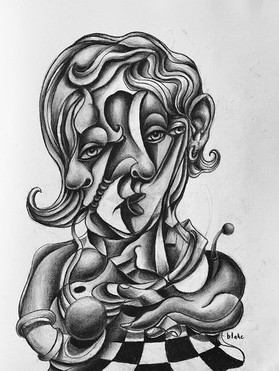 Picasso Riflettendo, c.2021 da Blake Munch