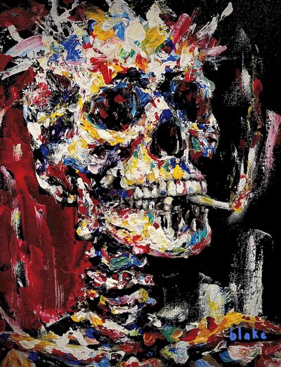 Teschio con spinello, c.2021-22 da Blake Munch