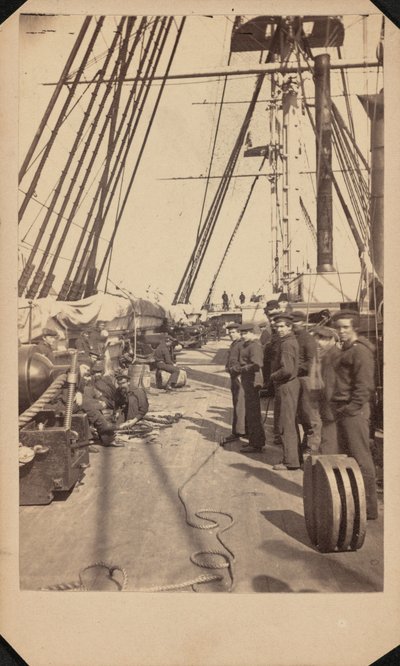USS New Hampshire, 1864-1865 circa (foto) da Blauvelt & Hubbard