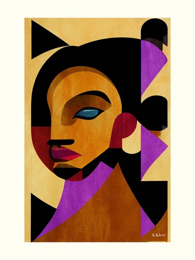 Donna geometrica astratta da Bo Anderson