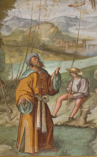 Navata centrale, prima campata nord, Annuncio a Gioacchino (dettaglio) da Boccaccio Boccaccino
