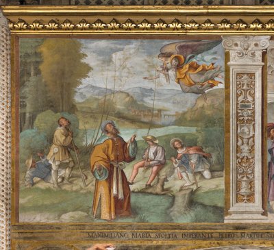 Navata Centrale, Prima Campata Nord, Annuncio a Gioacchino, Boccaccio Boccaccino 1514-15 da Boccaccio Boccaccino