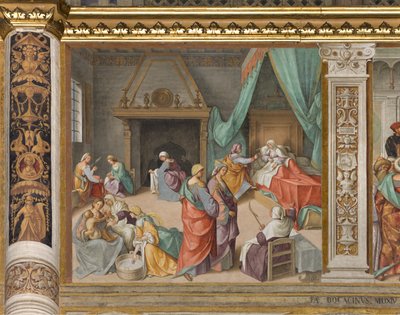 Navata centrale, seconda campata nord, Nascita della Vergine da Boccaccio Boccaccino