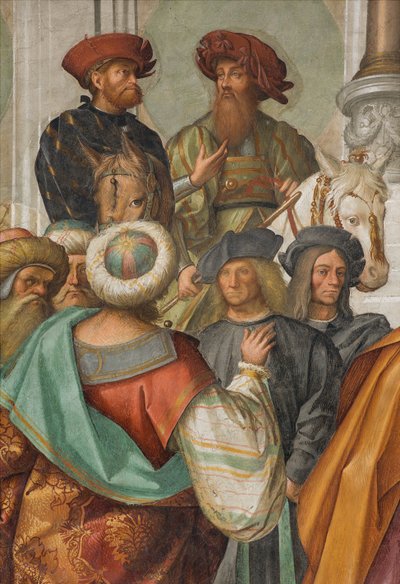 Navata centrale, seconda campata nord, Matrimonio della Vergine (dettaglio) da Boccaccio Boccaccino