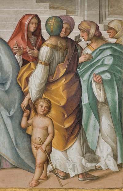 Navata Centrale, Seconda Campata Nord, Matrimonio della Vergine, Boccaccio Boccaccino 1514-15, (dettaglio) da Boccaccio Boccaccino