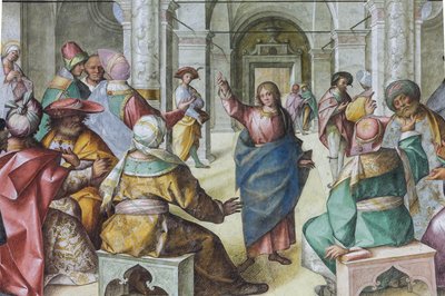Gesù tra gli scribi da Boccaccio Boccaccino