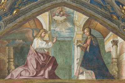 Soprano, Annunciazione 1506-07 da Boccaccio Boccaccino