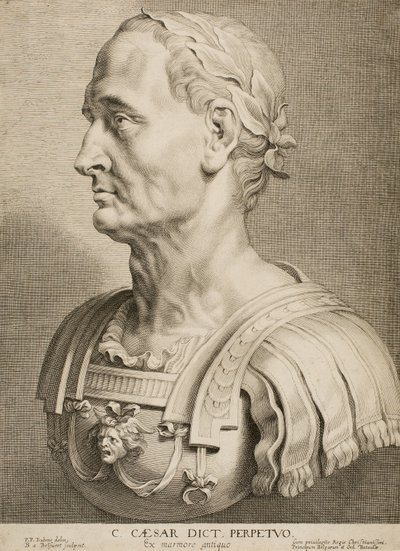 Giulio Cesare, dittatore perpetuo, da Dodici famosi uomini greci e romani, c.1633 da Boetius Adams Bolswert