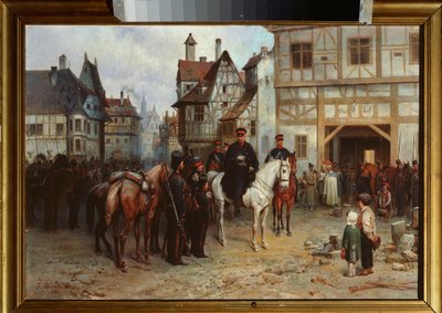 Generale Gebhard Leberecht von Blucher con i cosacchi a Bautzen da Bogdan Willewalde