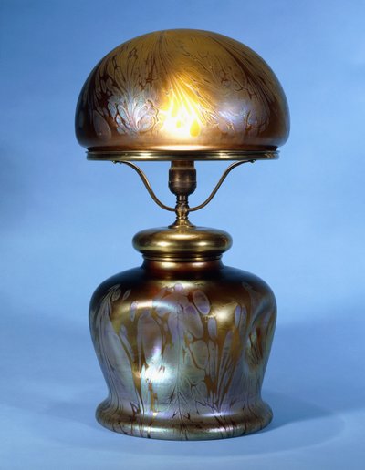 Raro lampada da tavolo Loetz da Bohemian School