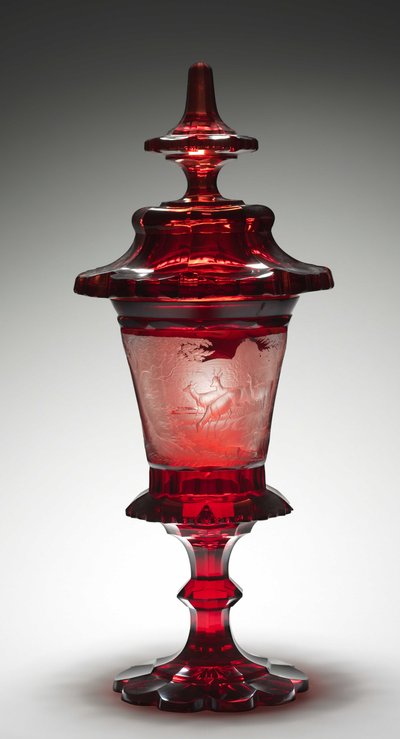 Coppa coperta, metà 1800 da Bohemian School