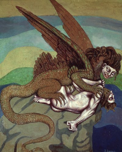 Un vampiro sotto forma di lucertola da Boleslaw Biegas
