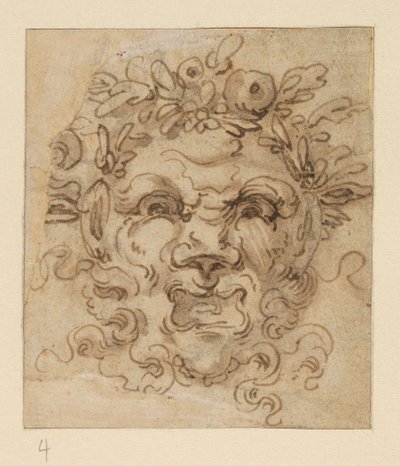 Maschera grottesca, XVII secolo da Bolognese School