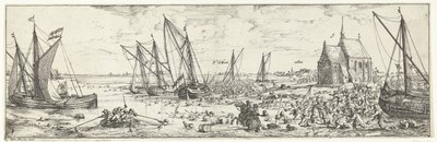 Attacco fallito al forte Kallo, 1638 da Bonaventura Peeters (I)