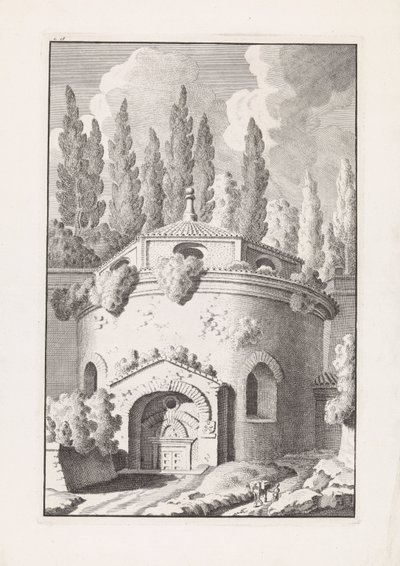 Rovina di un tempio rotondo romano da Bonaventura van Overbeek