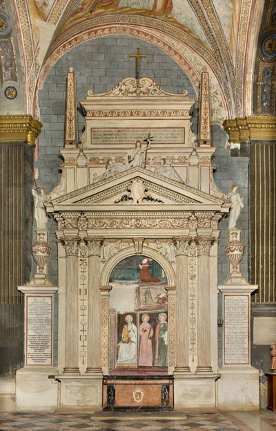 Transetto nord, Altare di San Michele Arcangelo, dietro la pala d