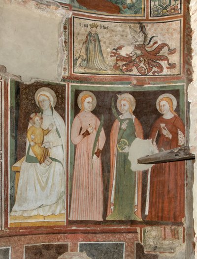 Transetto nord, Altare di San Michele Arcangelo, Dietro la pala d