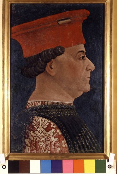 Ritratto di Francesco Sforza (1401 - 1466) di Bonifacio Bembo intorno al 1470. Pinacoteca di Brera, Milano da Bonifacio Bembo