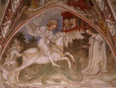 San Giorgio e il drago, circa 1460 (affresco) da Bonifacio Bembo