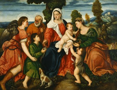 La Sacra Famiglia con Tobia e l