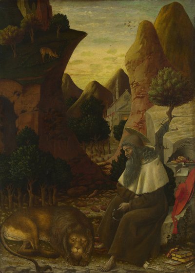 San Girolamo in un paesaggio (ca. 1440) da Bono da Ferrara
