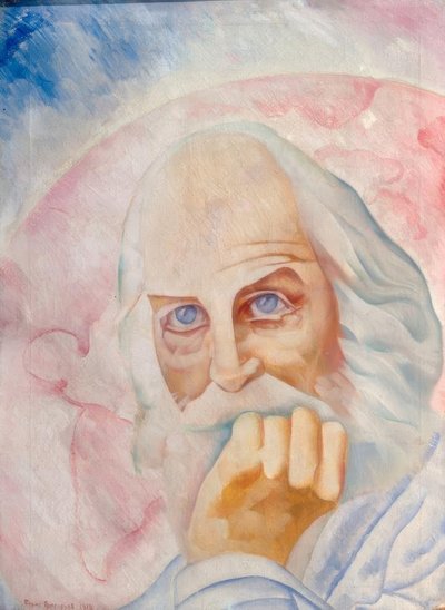 Ritratto del poeta americano Walt Whitman da Boris D. Grigorjew