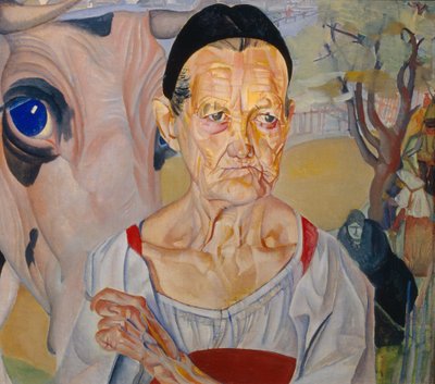 Lattaia Dal Ciclo Les visages de Russie, 1917 da Boris Dmitrievich Grigoriev