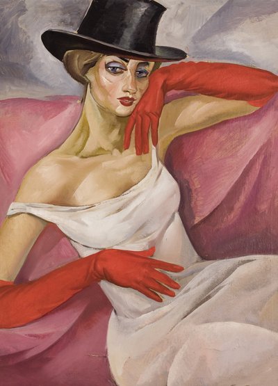 Signora con cilindro da Boris Dmitrievich Grigoriev