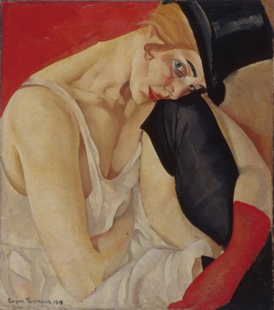 Signora con cilindro da Boris Dmitrievich Grigoriev