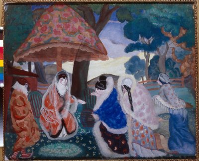 I saluti ai novelli sposi da Boris Dmitrievich Grigoriev