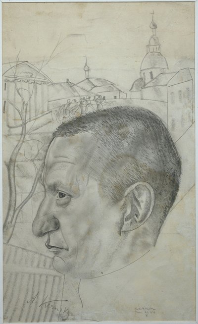Ritratto di Alexander Kerensky, 1924 da Boris Dmitrievich Grigoriev