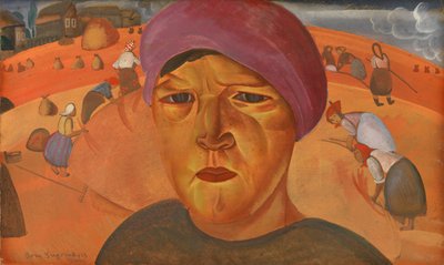 Contadina russa dalla serie Les Visages de Russie, 1923 da Boris Dmitrievich Grigoriev