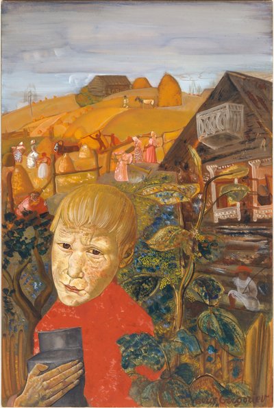 Sergei Yesenin 1895-1925 da giovane, ca 1923 da Boris Dmitrievich Grigoriev