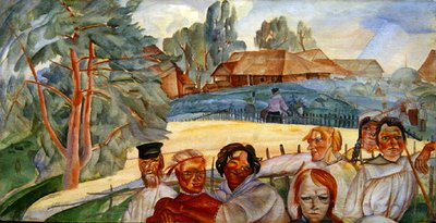 Russia, dal ciclo Visages de Russie, 1917 da Boris Dmitrievich Grigoryev