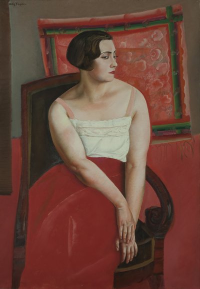 Ritratto di una giovane donna da Boris Dmitryevich Grigoriev