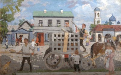 Acchiappacani, anni 1920 da Boris Mikhailovich Kustodiev