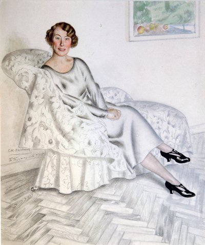 Signora in interni, 1925 da Boris Mikhailovich Kustodiev