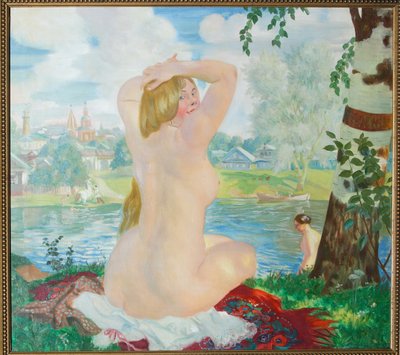 Un bagnante, 1921 da Boris Mikhailovich Kustodiev