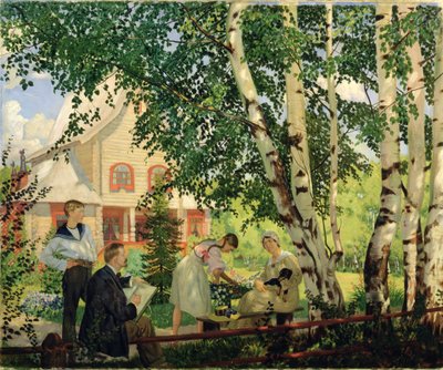 A casa da Boris Mikhailovich Kustodiev