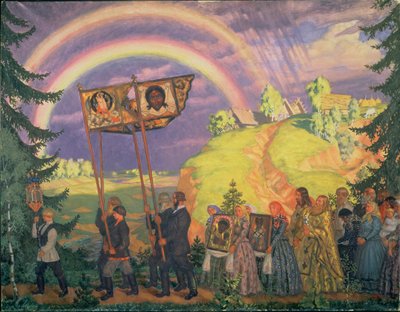 Processione di Pasqua da Boris Mikhailovich Kustodiev